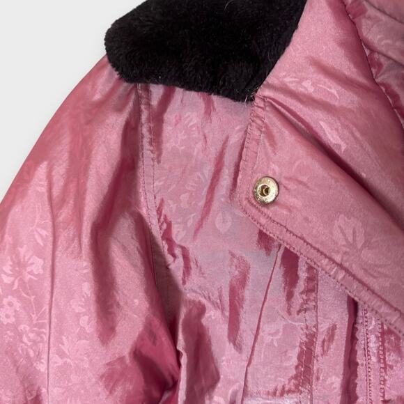 Vintage Aspen snow bunny ski jacket with slight floral print, size large - Picture 3 of 10